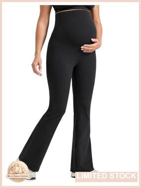 Maternity Flare Leggings 31" Super High Rise Butterlift Yoga Pants